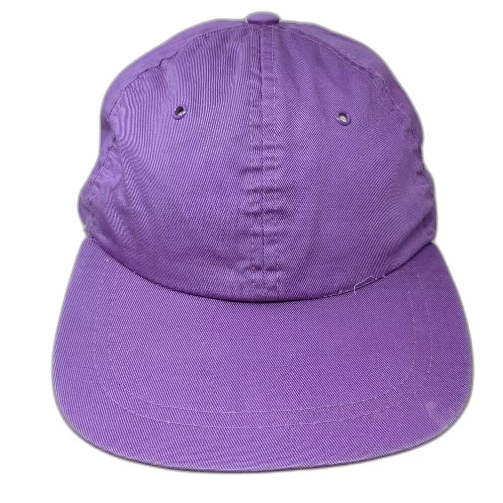 Arlin Baseball Cap Hat Purple Slideback One Size Unstructured Plain Cotton